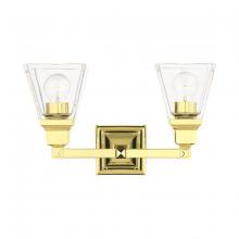  17172-02 - 2 Lt Polished Brass Bath Vanity