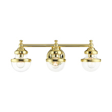  17413-02 - 3 Lt Polished Brass Bath Vanity