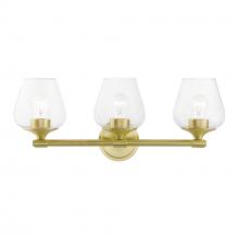  17473-12 - 3 Light Satin Brass Vanity Sconce