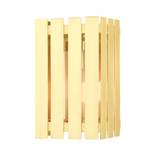  20751-12 - 1 Lt Satin Brass Outdoor Wall Lantern