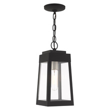  20854-04 - 1 Lt Black Outdoor Pendant Lantern