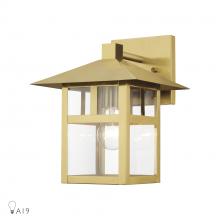  21323-32 - 1 Light Textured Black Large Outdoor Wall Lantern with Clear Glass