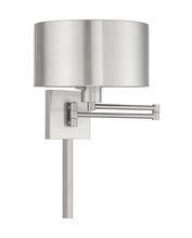  40034-91 - 1 Lt Brushed Nickel Swing Arm Wall Lamp