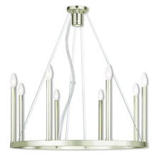  40247-35 - 8 Light Polished Nickel Chandelier