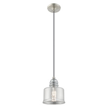  40651-91 - 1 Lt Brushed Nickel Mini Pendant