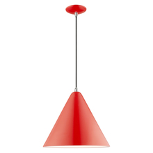  41176-72 - 1 Lt Shiny Red Mini Pendant