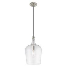  41237-91 - 1 Lt Brushed Nickel Mini Pendant