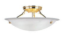  4274-02 - 3 Light Polished Brass Ceiling Mount