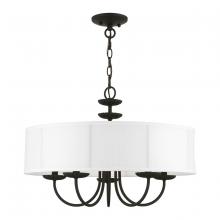  42985-04 - 5 Light Black Pendant Chandelier