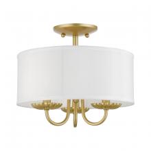  42987-33 - 3 Light Soft Gold Semi-Flush Mount