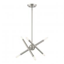  46773-91 - 6 Lt Brushed Nickel Mini Chandelier