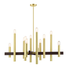  49999-12 - 12 Lt Satin Brass Chandelier