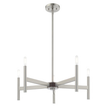  51175-91 - 5 Lt Brushed Nickel Chandelier