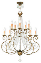  51909-36 - 5 Light + 5 Light EB Chandelier