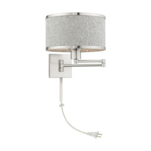  60429-91 - 1 Lt Brushed Nickel Swing Arm Wall Lamp