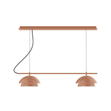 Montclair Light Works CHEX445-19-C27 - 2-Light Linear Axis Chandelier