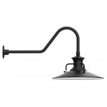  GNC143-41-L13 - 18" Homestead shade, LED Gooseneck Wall Mount, Black