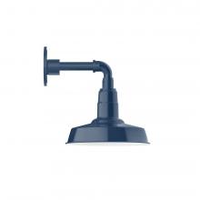  GNM181-50-L12 - 10" Warehouse shade, LED Straight Arm Wall Mount, Navy