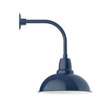  GNU108-50-L13 - 16" Cafe shade, LED Curved Arm Wall Mount, Navy