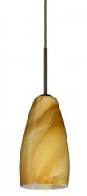  1BC-1509HN-MED-BR - Besa Chrissy Pendant Bronze Honey 1x50W B10 Medium Base