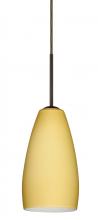  1BC-1509VM-MED-BR - Besa Chrissy Pendant Bronze Vanilla Matte 1x50W B10 Medium Base