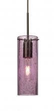  1JC-JUNI10PL-BR - Besa, Juni 10 Cord Pendant, Plum Bubble, Bronze, 1x60W Medium Base