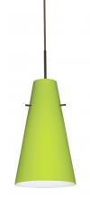  1JT-412435-BR - Besa Cierro Pendant Bronze Chartreuse 1x100W Medium Base