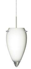  1JT-412506-SN - Besa Juli Pendant Satin Nickel Opal Glossy 1x100W Medium Base