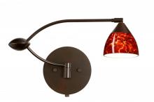  1WU-185841-BR - Besa Wall Divi Bronze Garnet 1x50W MR16