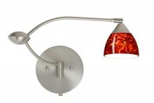  1WU-185841-SN - Besa Wall Divi Satin Nickel Garnet 1x50W MR16