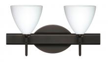  2SW-177907-BR - Besa Wall Mia Bronze Opal Matte 2x40W G9