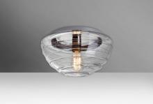  906261C-EDI - Besa Ceiling Wave 12 Clear 1x40W Edison