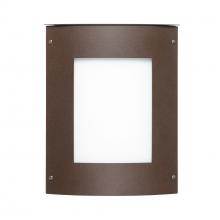  MOTO13SQ-WA-LED-BR - Besa Outdoor Moto 13 Square Bronze White Acrylic 2x5W LED