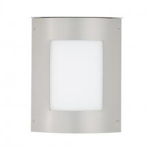  MOTO13SQ-WA-LED-SL - Besa Outdoor Moto 13 Square Silver White Acrylic 2x5W LED