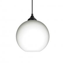  OP-COCO807-LED-BK - Besa Coco 8 Pendant, Opal Matte, Black Finish, 1x9W LED