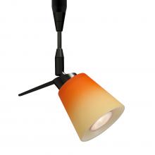 Besa Lighting RSP-5042OP-LED-BK - Besa Spotlight Canto 3 Black Bicolor Orange/Pina 1x3W LED