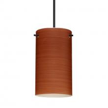  RXP-4404CH-BK-277-DIM010 - Besa Stilo 7 Pendant Black Cherry 1x50W Halogen, 277V, 0-10V Dimming