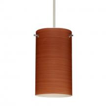  RXP-4404CH-SN-277-DIM010 - Besa Stilo 7 Pendant Satin Nickel Cherry 1x50W Halogen, 277V, 0-10V Dimming