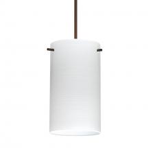  RXP-4404KR-BR-277-DIM010 - Besa Stilo 7 Pendant Bronze Chalk 1x50W Halogen, 277V, 0-10V Dimming