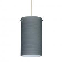  RXP-4404TN-LED-SN-L - Besa Stilo 7 Pendant Titan Satin Nickel 1x5W LED, 15Ft. Cord