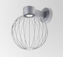  SULTANA-G-WALL-LED-SL - Besa, Sultana Globe Wall Sconce, Silver Finish, 1x4W LED