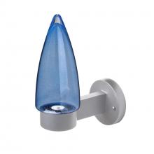  SULUBL-WALL-LED-SL - Sulu Outdoor Sconce, Blue Bubble, Silver Finish, 1x4W LED