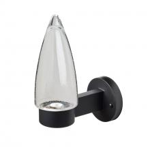  SULUCL-WALL-LED-BK - Sulu Outdoor Sconce, Clear Bubble, Black Finish, 1x4W LED