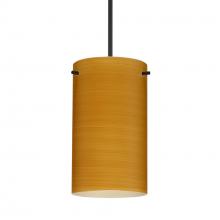  X-4404OK-LED-BK - Besa Stilo 7 Pendant for Multiport Canopy Oak Black 1x5W LED