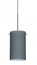  X-4404TN-BR-277-DIM010 - Besa Stilo 7 Pendant for Multiport Canopy Bronze Titan 1x50W Halogen, 277V, 0-10V Dimming