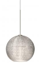  X-4615GL-LED-SN - Besa Pendant For Multiport Canopy Kristall 6 Satin Nickel Glitter 1x5W LED