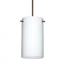  XP-440407-BR-277 - Besa Stilo 7 Pendant Bronze Opal Matte 1x50W Halogen, 277V