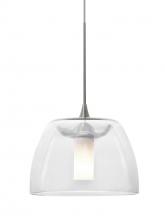  XP-SPURCL-SN - Besa Spur Cord Pendant, Clear, Satin Nickel Finish, 1x35W Halogen