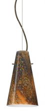  1KX-4124CE-LED-BR - Besa Cierro LED Cable Pendant Ceylon Bronze 1x9W LED