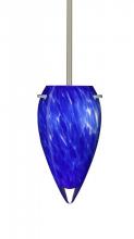  1TT-412586-SN - Besa Juli Stem Pendant Satin Nickel Blue Cloud 1x100W Medium Base